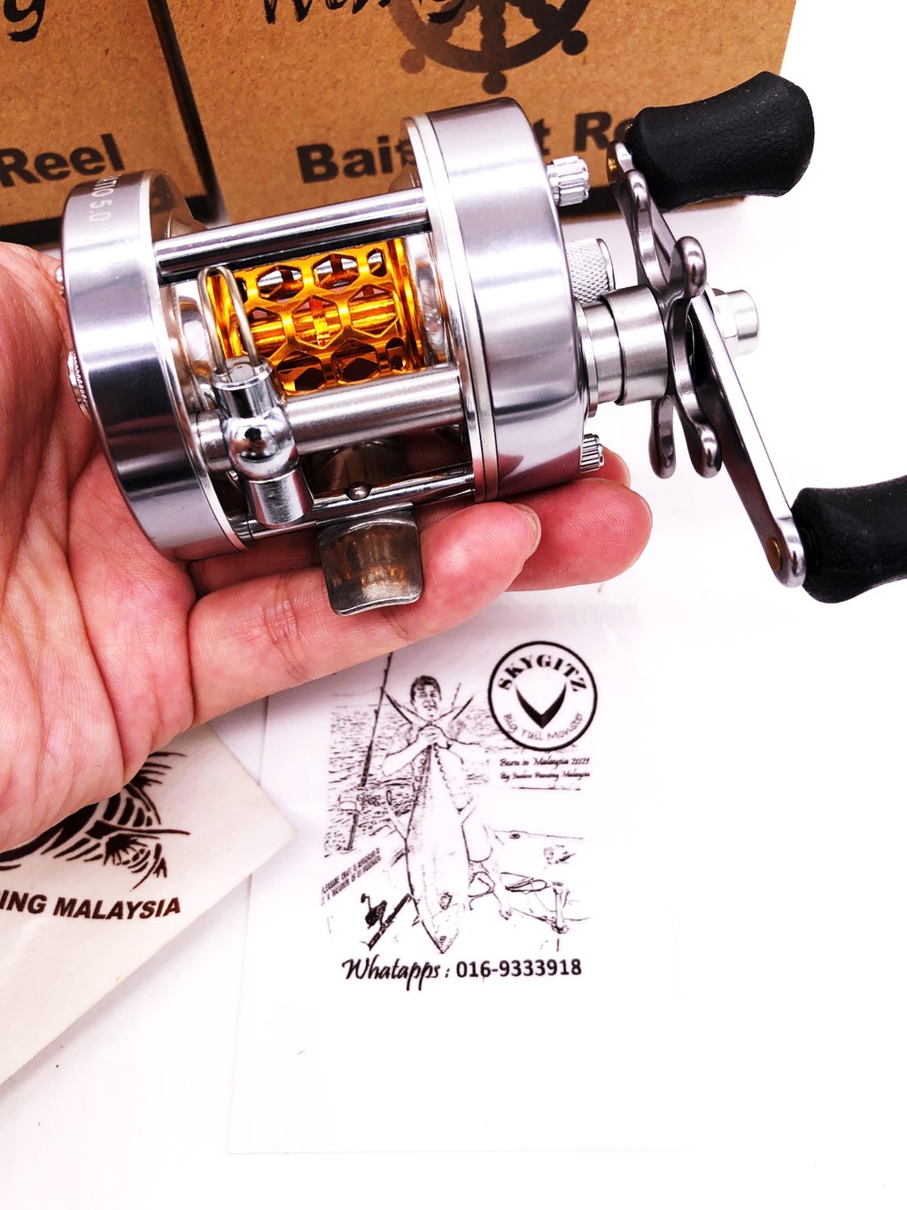 SKYGITZ MING YANG W300L BFS ULTRALIGHT UL BC DRUM BAIT CASTING REEL ...