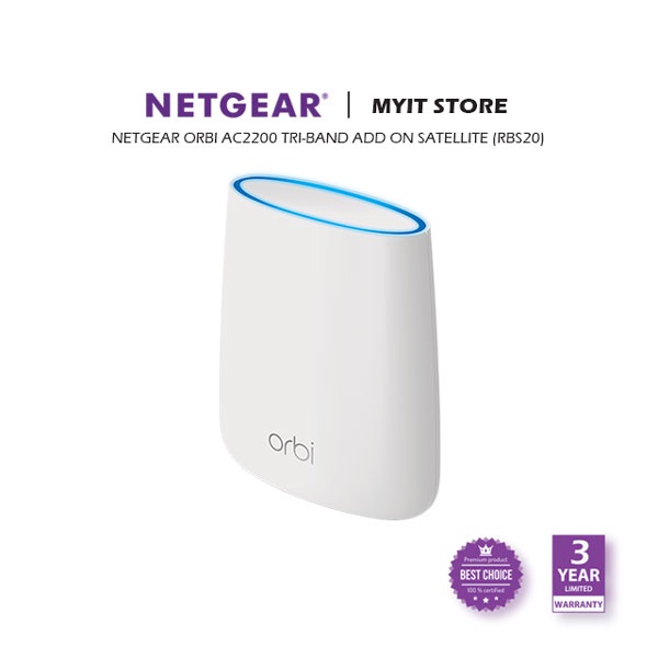 NETGEAR Certified Refurbished Orbi RBS20 Mesh WiFi Add-on Satellite ...