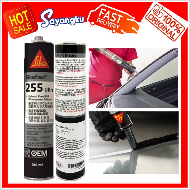 Sika Sikaflex 255 Ultra 310ml Solvent Free PUR Windscreen Adhesive High