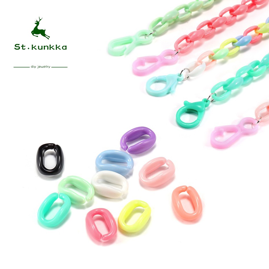 St.kunkka Plastic Chain In Bulk Mask Chain Rope for Diy Jewelry Making ...