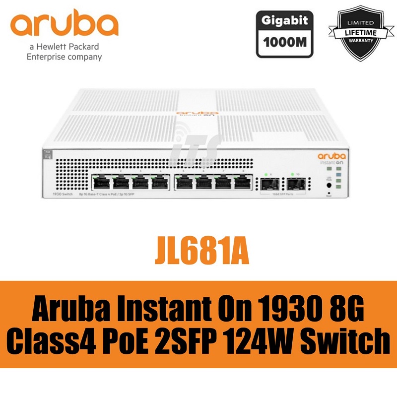 Aruba Instant On 1930 8G Class4 PoE 2SFP 124W Switch (JL681A) | Shopee ...