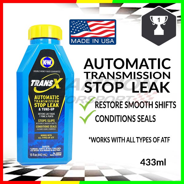 K&W Trans X Automatic Transmission Stop Leak & TuneUp BLUE 433ml