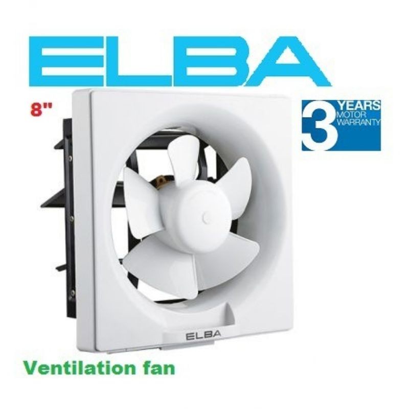 Elba Ventilation Fan | Exhaust Fan 8 inch with 3 years warranty ...