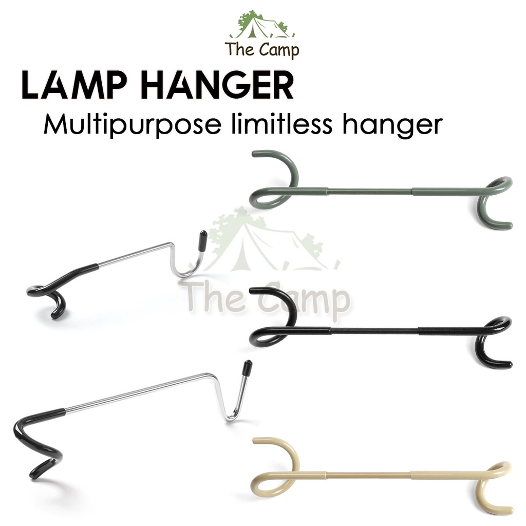Camping 2way Lamp Hanger Multipurpose Hook Aluminum Alloy Post Tent