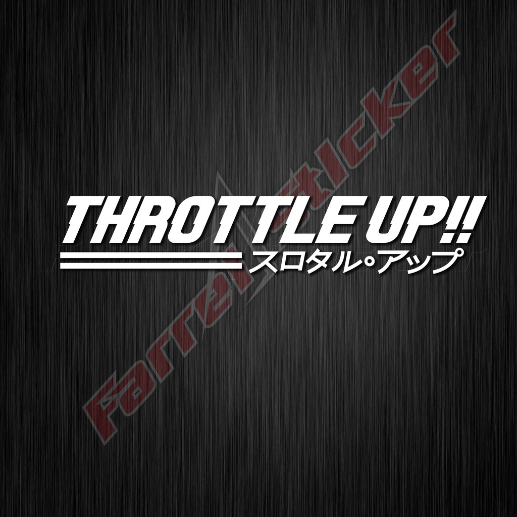 THROTTLE UP stickers sticker motor stiker motor | Shopee Malaysia