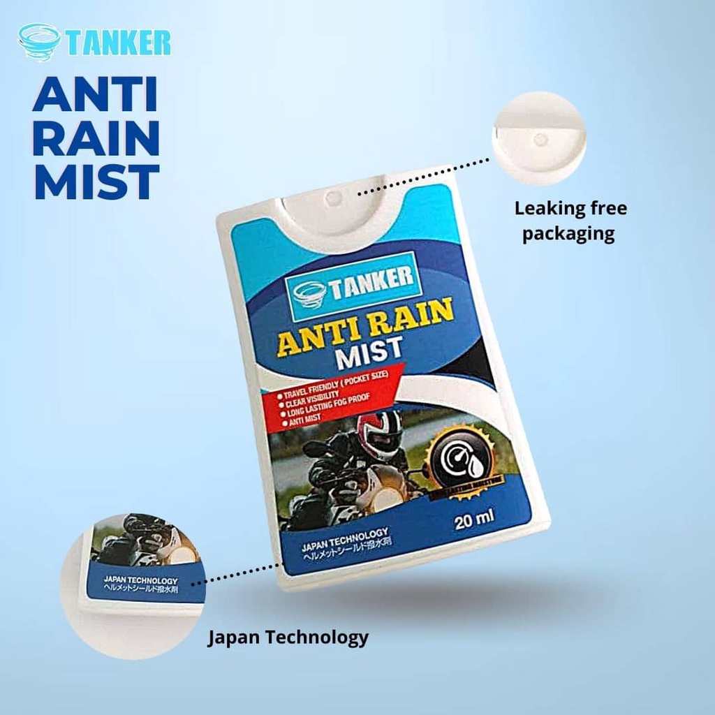 TANKER Helmet Cleaner Active Foam Visor Cleaner Anti Fog Anti Rain