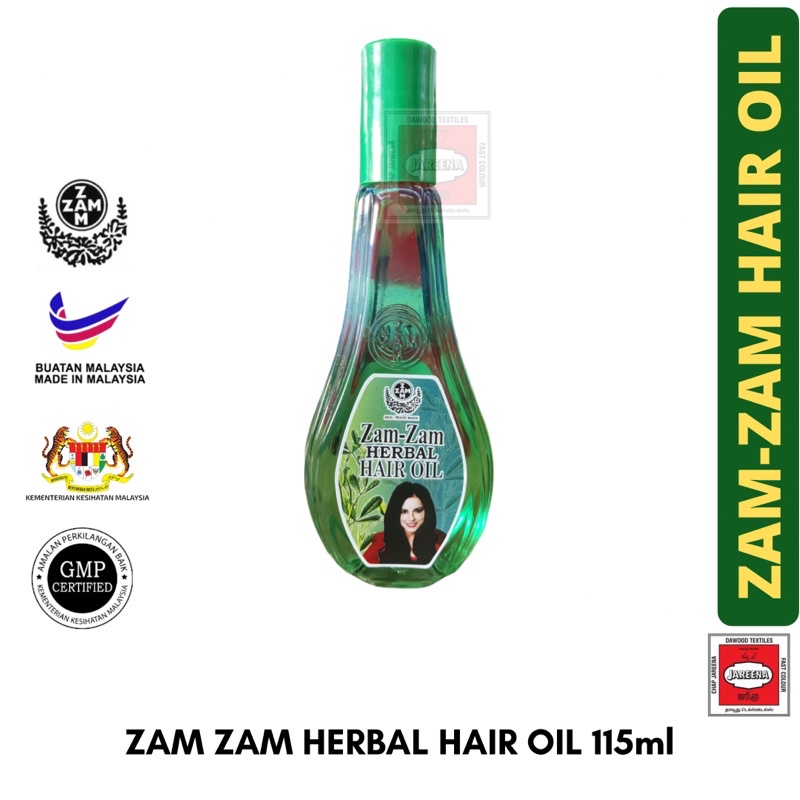 Zam Zam Hair Oil & Coconut Hair Oil (Expiry 2026) Minyak Rambut