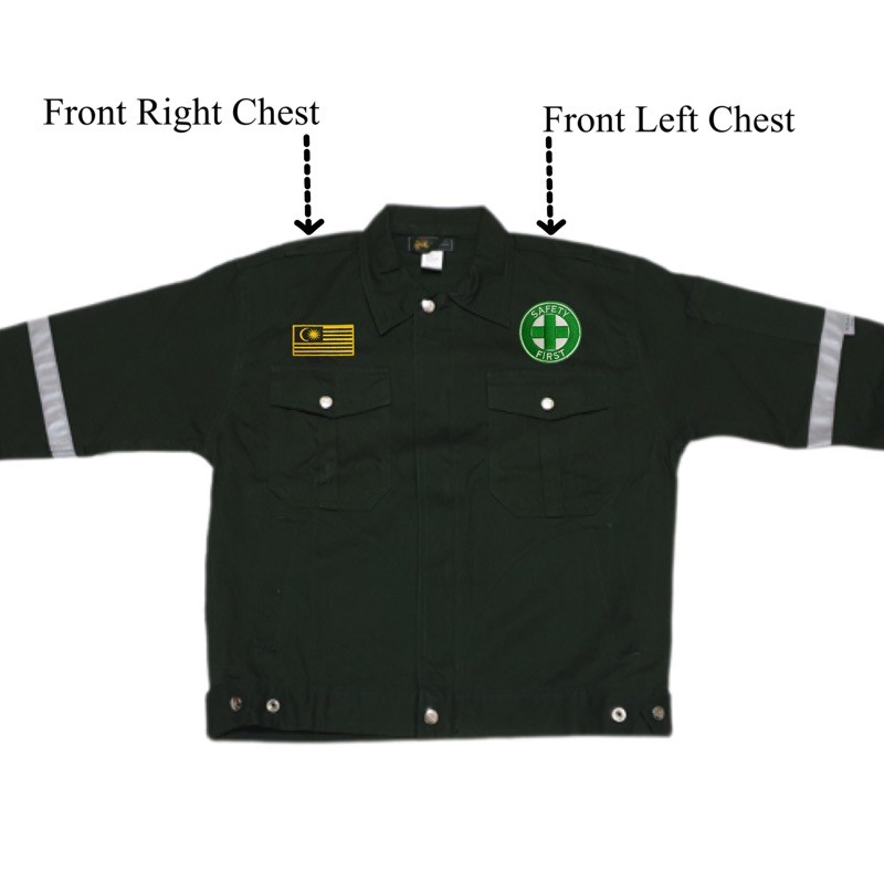 Badges Sew On Service (Jacket / Coverall) Shopee Malaysia