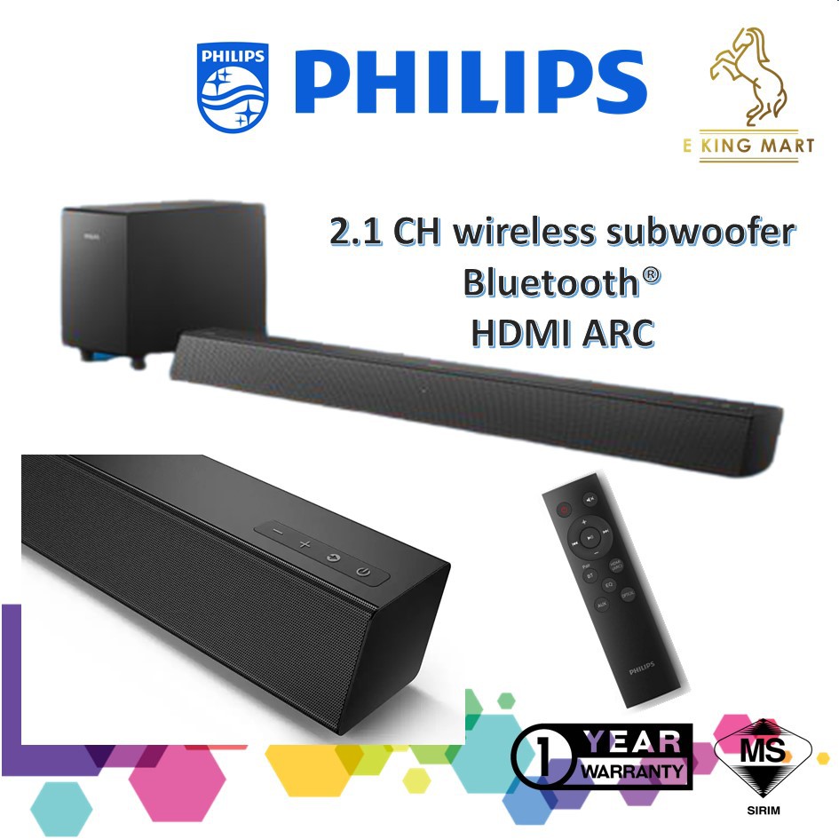 Soundbar 2.1 con subwoofer wireless TAB5305/12