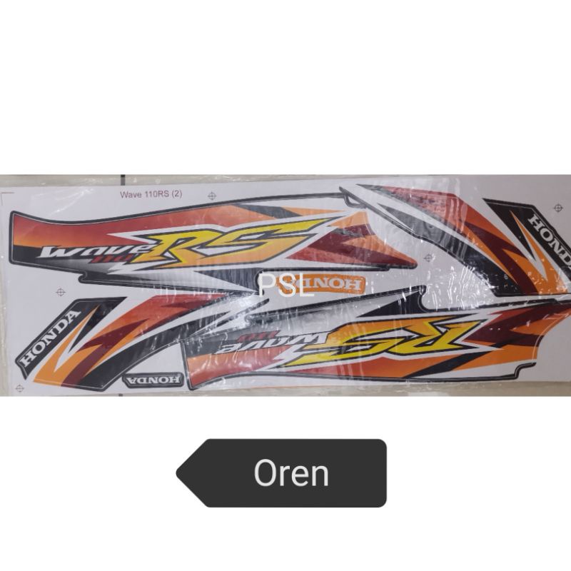 Honda Wave 110 RS (2) Body Sticker / Strike / Stripe | Shopee Malaysia