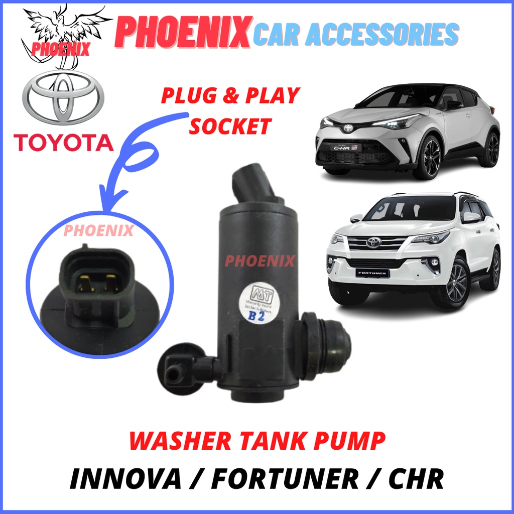 TOYOTA CHR / FORTUNER / INNOVA TGN40 Washer Tank Pump Motor HIGH ...