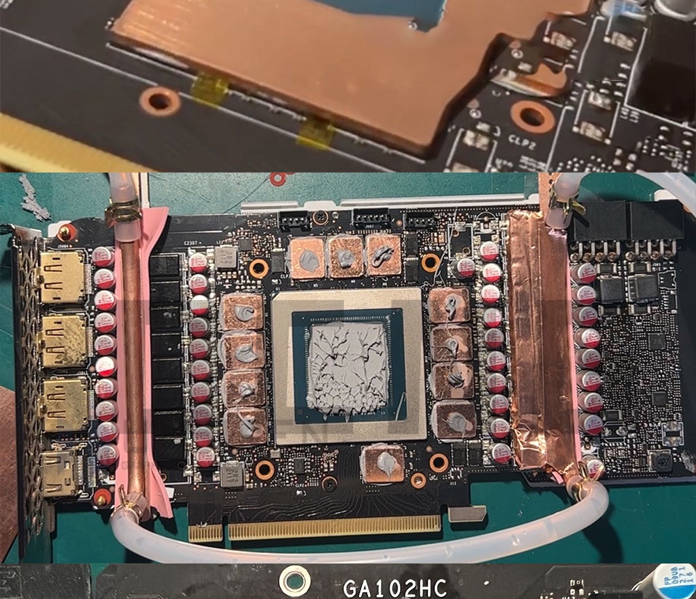 Thermal Pads Gigabyte Geforce Rtx 3080 Turbo GPU RAM Copper Heat