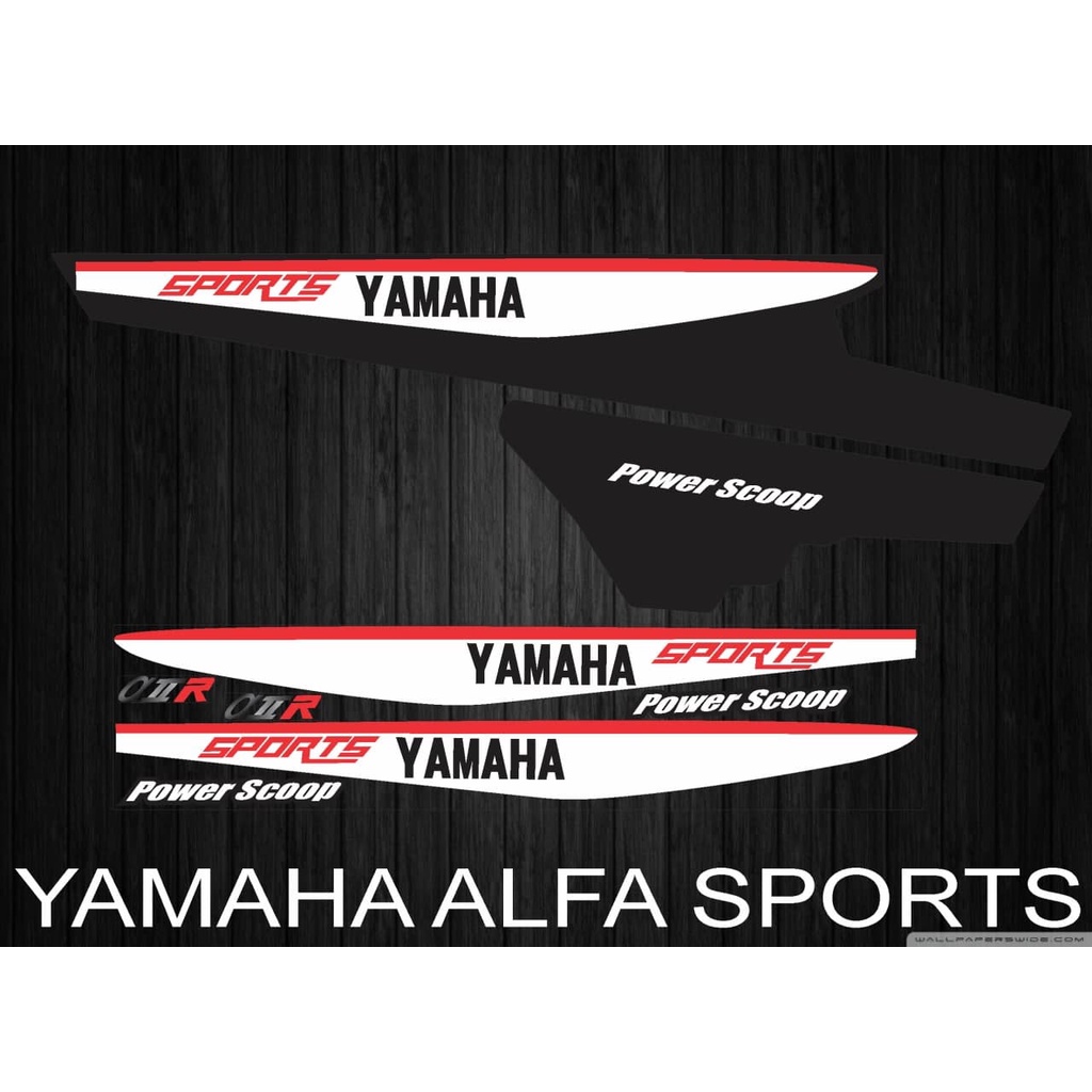 Yamaha ALFA Graphic SPORT STRIPING Sticker Variations | Shopee Malaysia