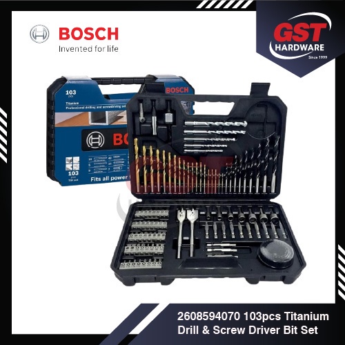 Bosch 103 piece on sale drill set