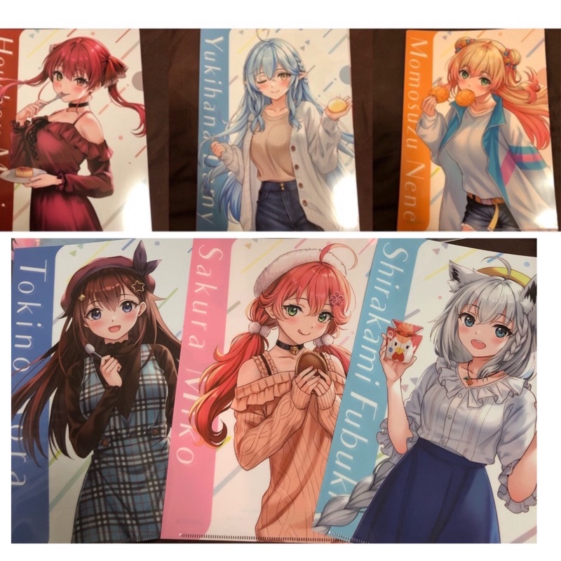 Japan Limited Rosen A4 Folder hololive Captain Mary Snowflake Rami ...