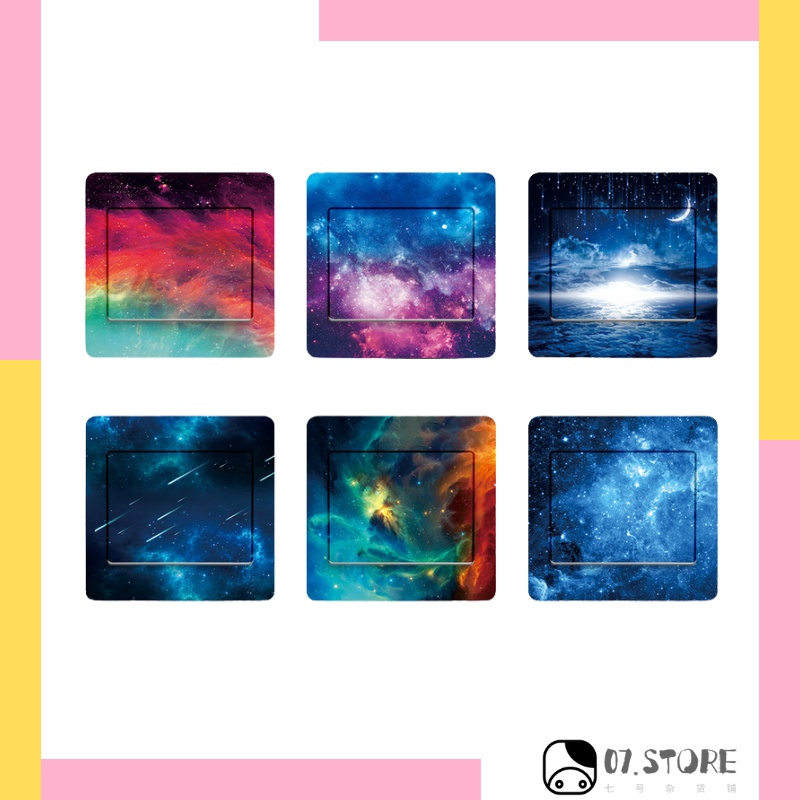 Nordic style Self-adhesive Socket Sticker - Starry Sky 北欧简约插座贴-星空 ...