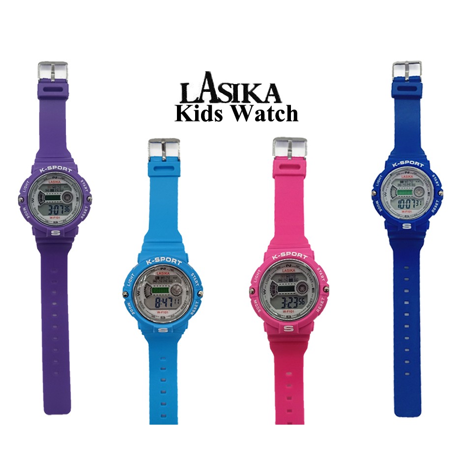 Lasika KSport Digital Water Resistant Kids Watch With Date & Day / Jam