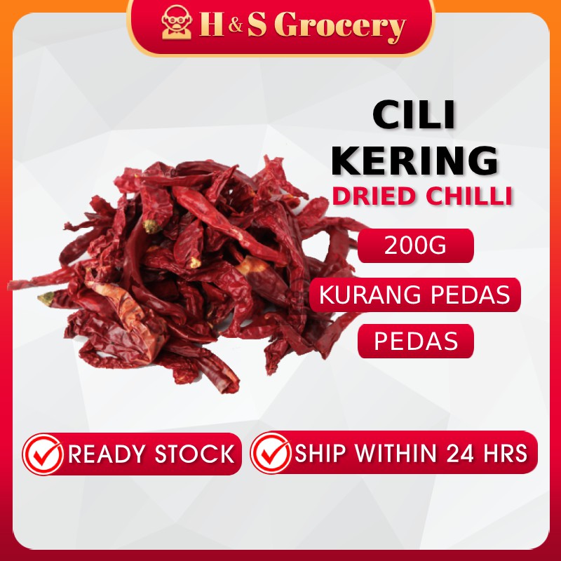 Cili Kering Pedas & Kurang Pedas / Dried Chilli 辣椒干 [READY STOCK ...