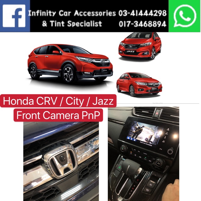 Honda City front parking camera in plug & play 