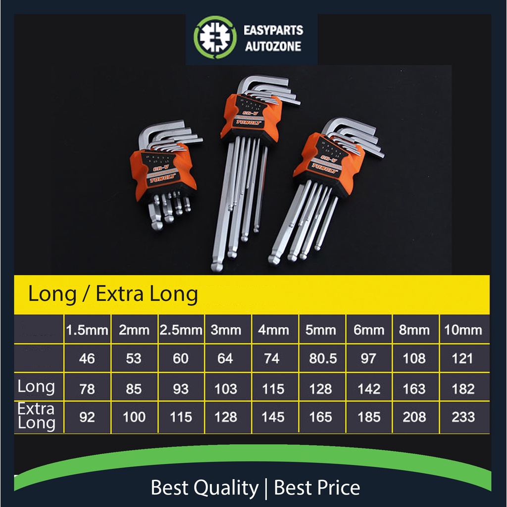 Allen key set autozone deals