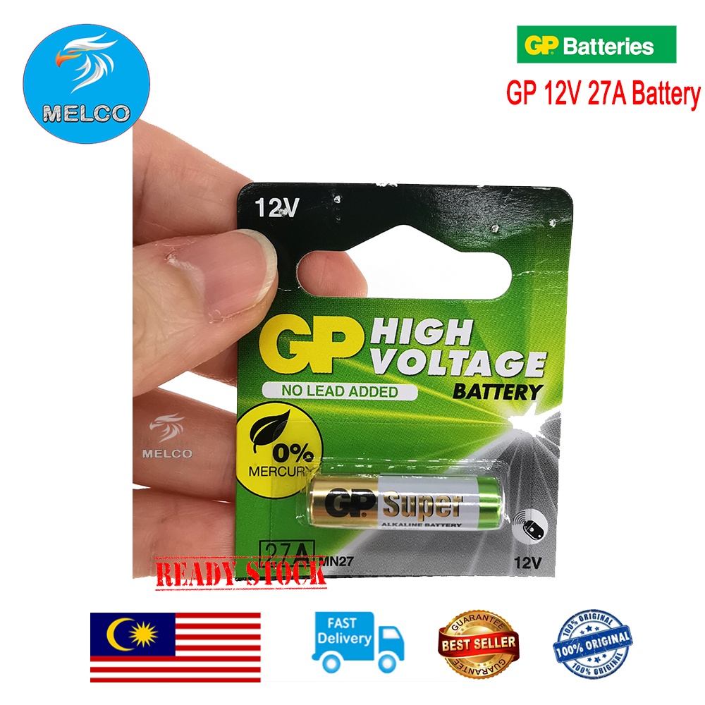 27A GP Super Alkaline Battery 12V Remote Control (1pc only) | Shopee ...