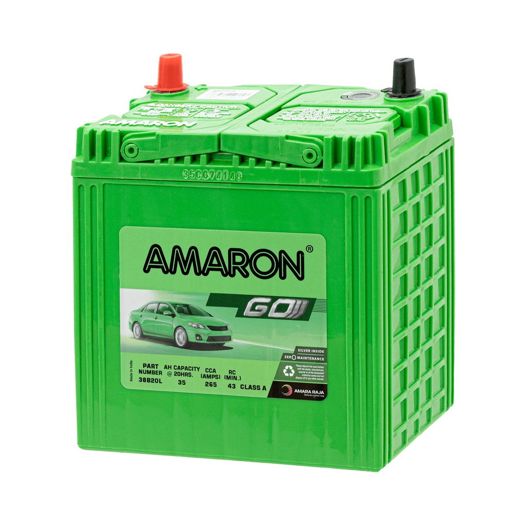 AMARON GO Series 38B20L (NS40ZL) Bateri Tahan Lama Untuk PERODUA BEZZA ...