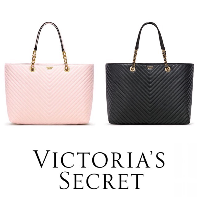 Victoria's Secret Pebbled V-Quilt Everything Tote