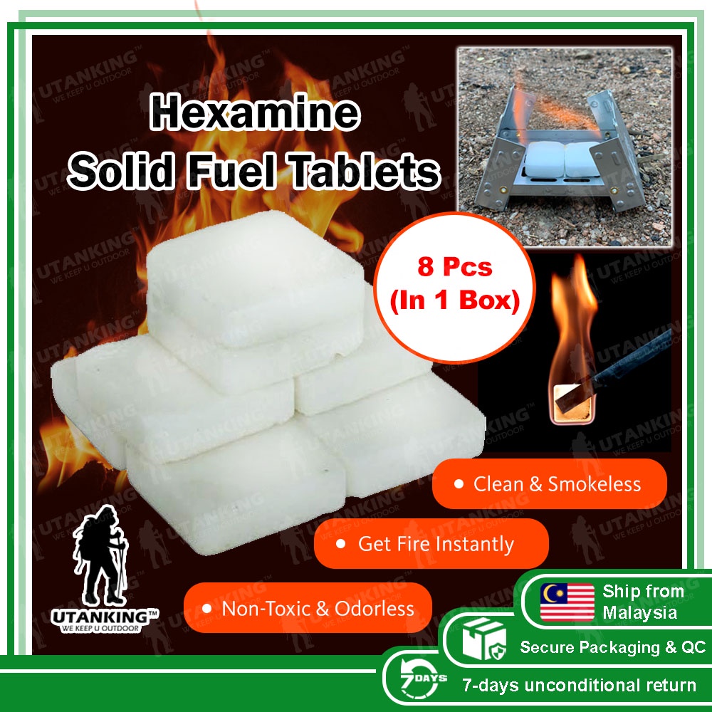 8 Hexamine Alcohol Fuel Tablet Lilin Askar Foldable Solid Fuel Stove