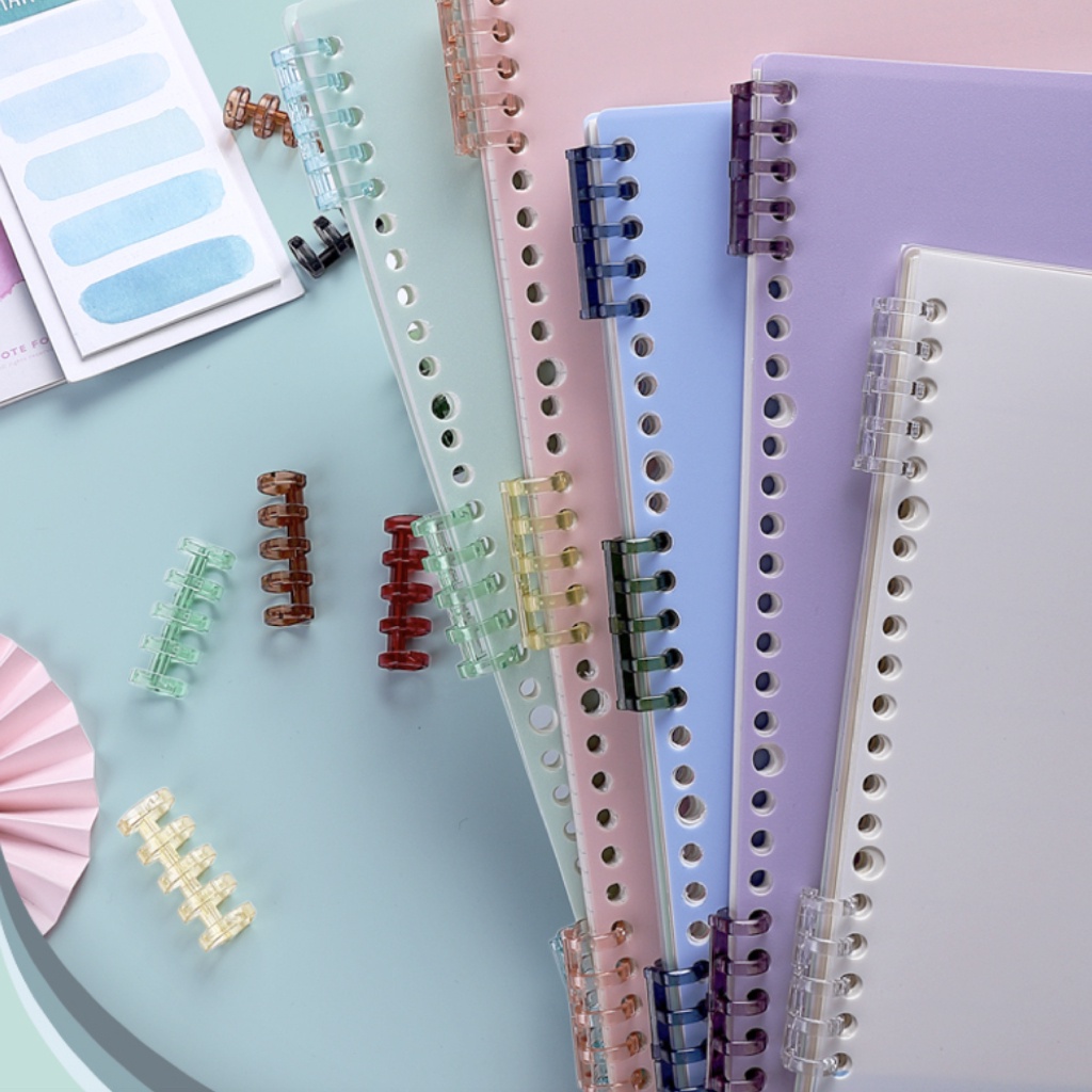 MEME Notebook Ring Binder Refillable Paper Colorful Ring for Book Diary ...