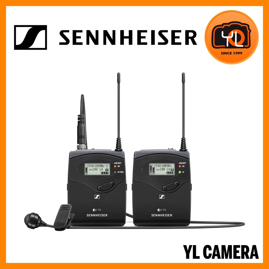 Sennheiser EW 100 ENG G4 Camera-Mount Wireless Combo Microphone System ...