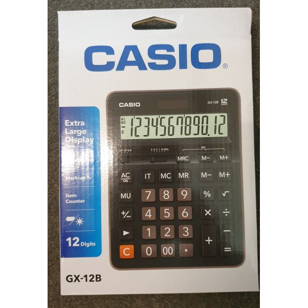 Casio GX-12B 12 Digits Calculator (100% Original) | Shopee Malaysia