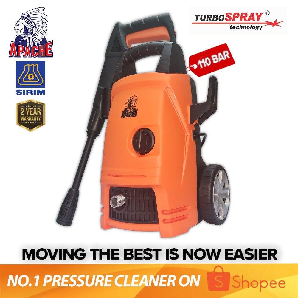 APACHE TurboSpray HM4411MAX 110 BAR High Pressure Cleaner Water Jet