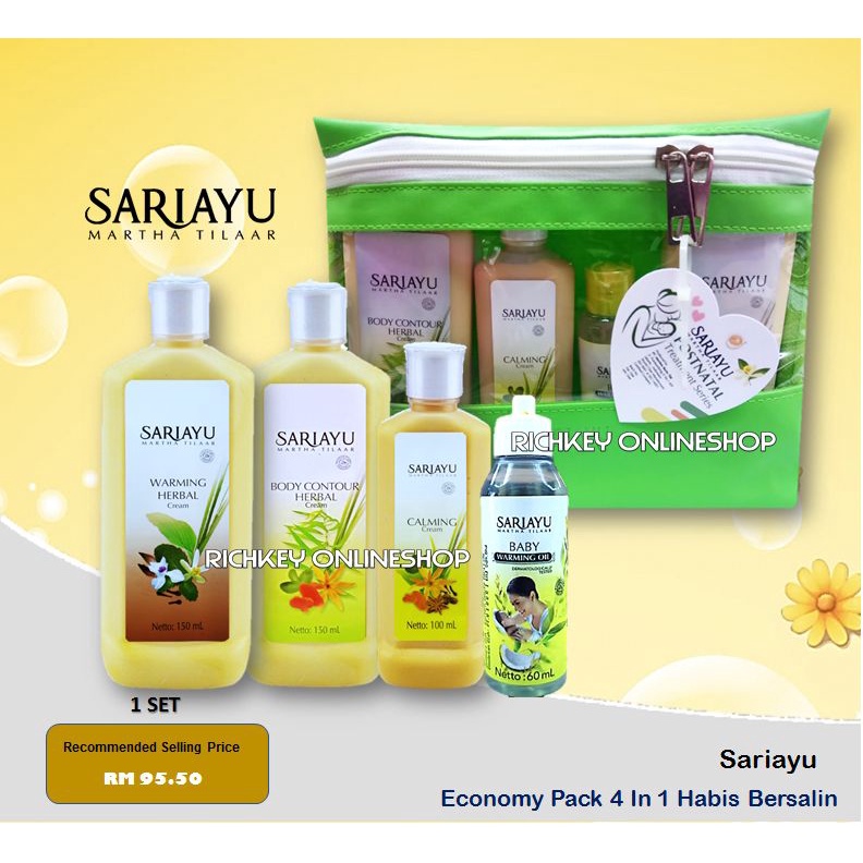 Sariayu Set Bersalin / Set Berpantang 4 In 1 ( Tapel , Pilis , Param ...