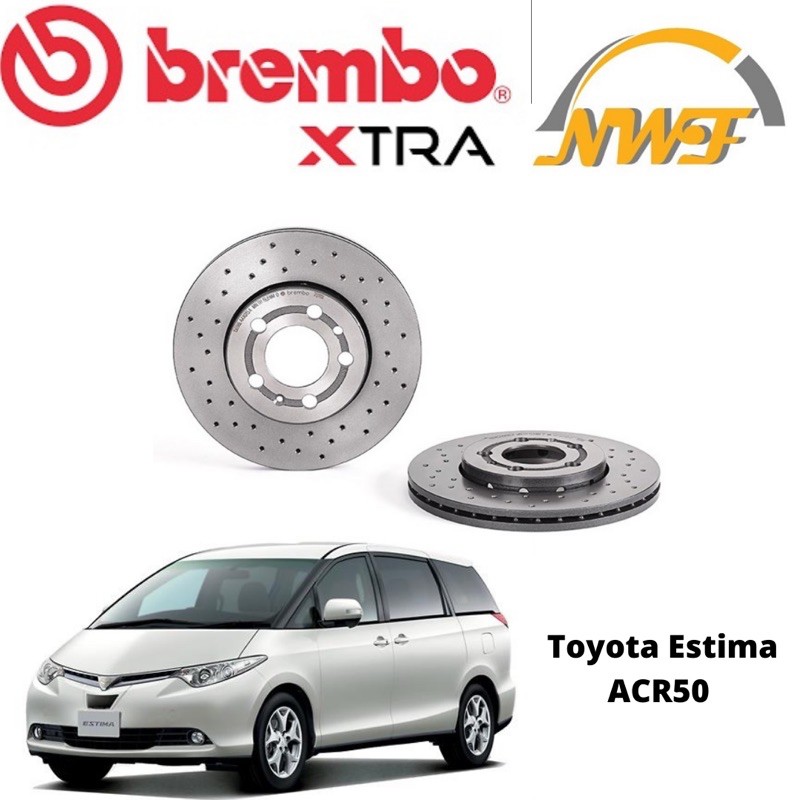 [XTRA] BREMBO DISC ROTOR FRONT TOYOTA ESTIMA ACR50 / VELLFIRE / CAMRY