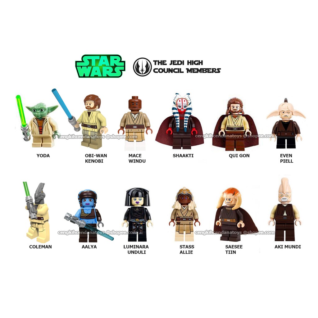 Lego jedi council discount set