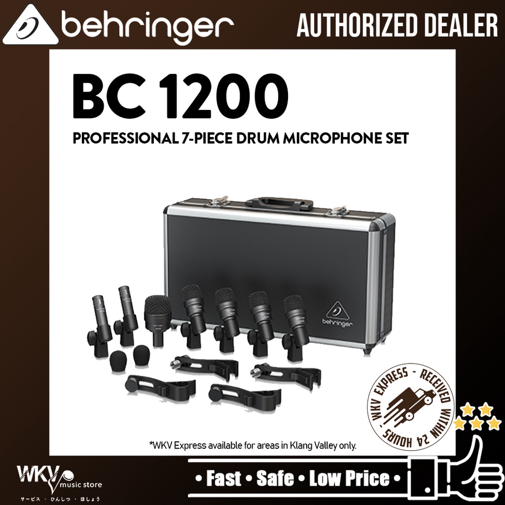 Behringer BC1200 Professional 7-piece Drum Microphone Set (BC 1200 / BC ...