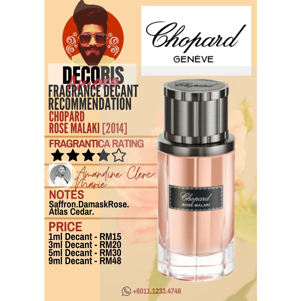 Chopard Rose Malaki Decant Perfume Shopee Malaysia