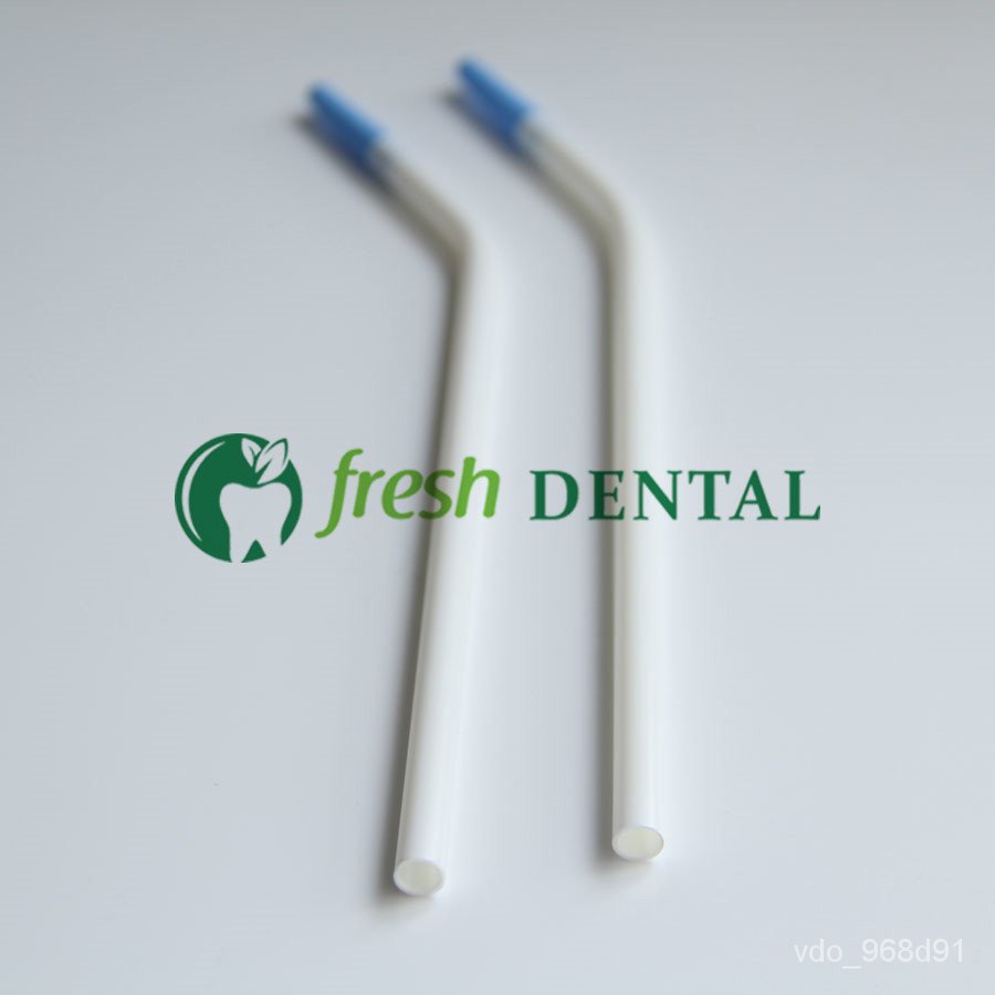 100PCS Dental French Long Elbow Straw Implants Surgical Curved Bends