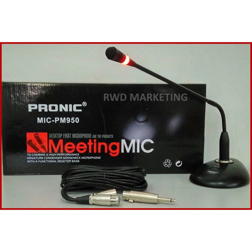 PRONIC MICPM950 Gooseneck Microphone (Phantom 48V Power Supply