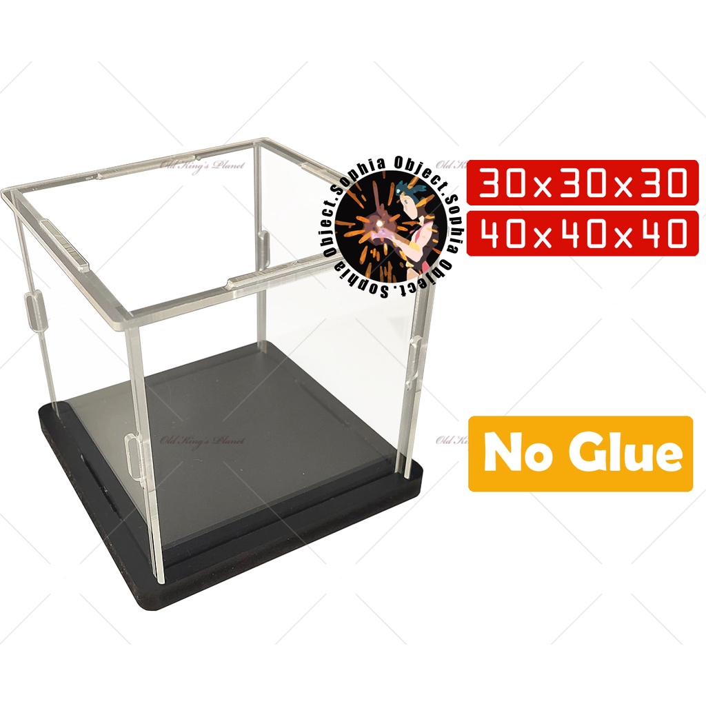 Figure Box assemblable Display Acrylic Plastic Display Case Box Clear ...