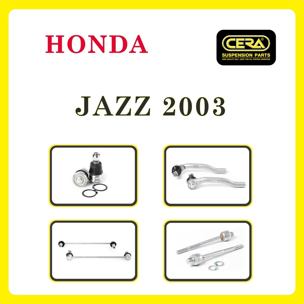HONDA JAZZ 2003/2003/Car Steering CERA Tie Rod End Set Rack Stabilizer ...