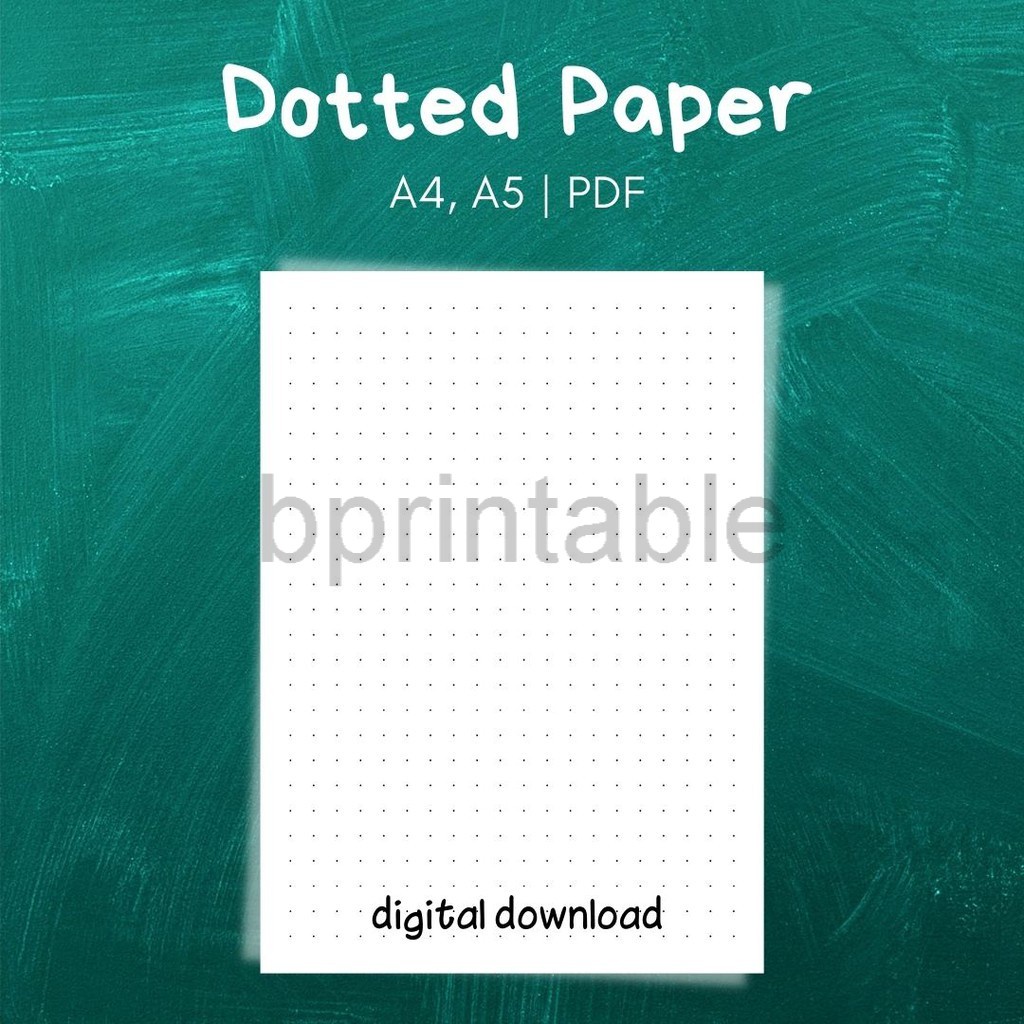 [PDF] Dot Paper, Dot Notebook, A4/A5, Printable Planner Insert | Shopee ...