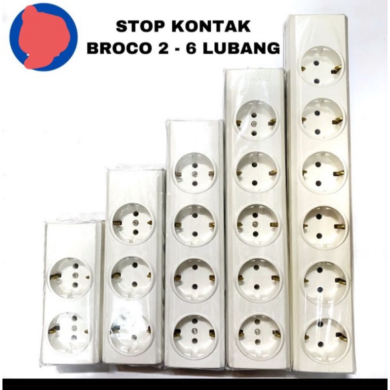 PUTIH Socket 2 holes 3 holes 4 holes white broco NCP | Shopee Malaysia