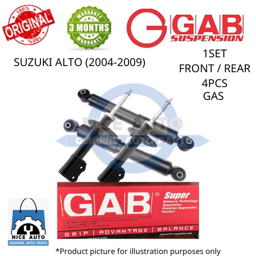 SUZUKI ALTO ( FRONT & REAR ) (1SET =4PCS) SUPER GAS SHOCK ABSORBER