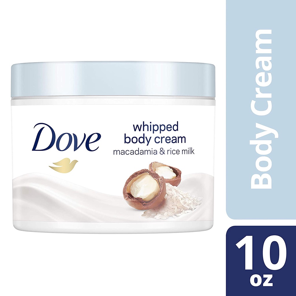 DOVE WHIPPED BODY CREAM MACADAMIA & RICE MILK (283g) Shopee Malaysia