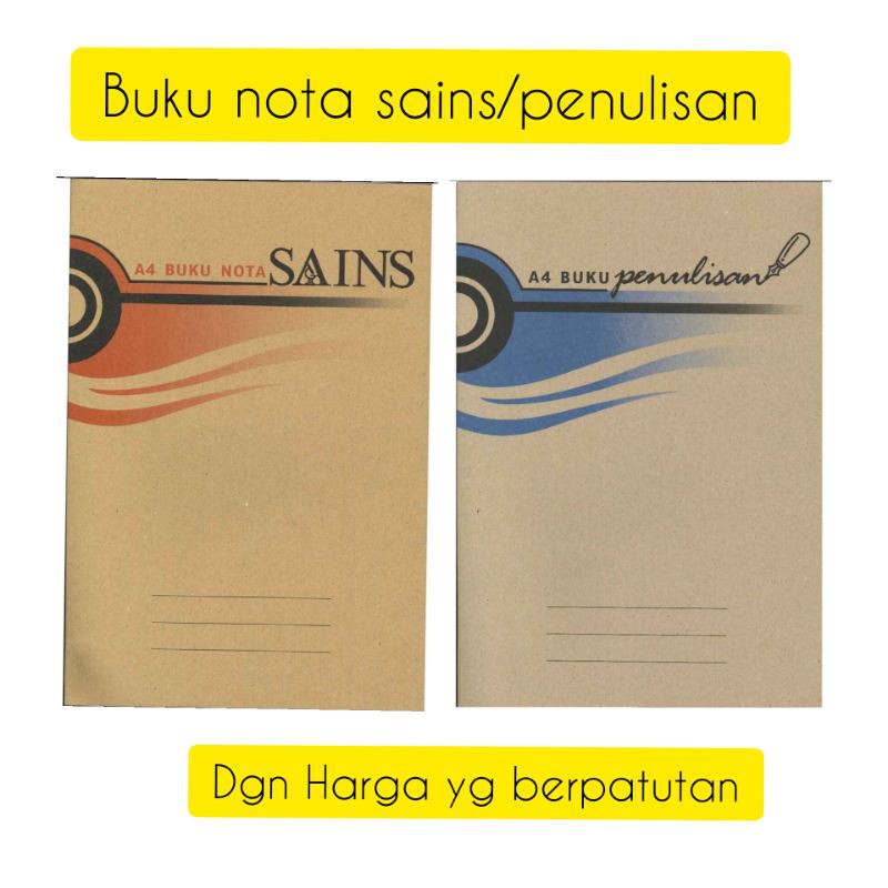 A4 Buku nota sains 10s | Shopee Malaysia