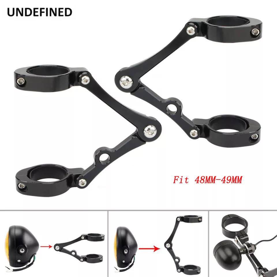 48mm49mm Headlight Bracket Mounting Clamp CNC Fork Tube Holder For