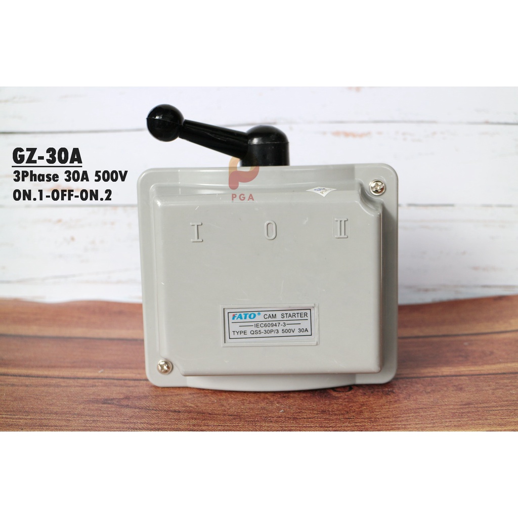Gz 30A COS CHANGE OVER SWITCH/ OHM SWITCH 30A/3 PHASE ON.1-OFF-ON.2 ...