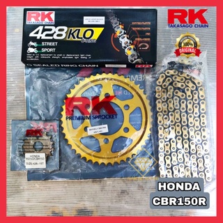 HONDA CBR150R CBR150 NEW 428 RK GOLD SPROCKET RK DIAMOND RACING ORING GOLD CHAIN Shopee Malaysia