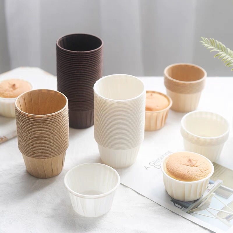 50 pcs+/- 10 pcs COLOUR Solo Muffin Cup Cake Paper Gold Cup Kek Liner ...